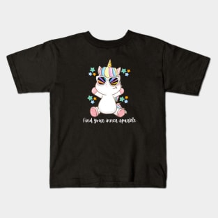 Find your inner sparkle unicorn Kids T-Shirt